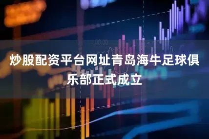 炒股配资平台网址青岛海牛足球俱乐部正式成立